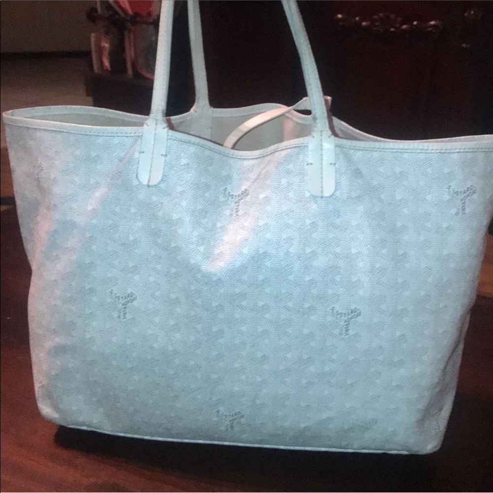 Goyard white tote